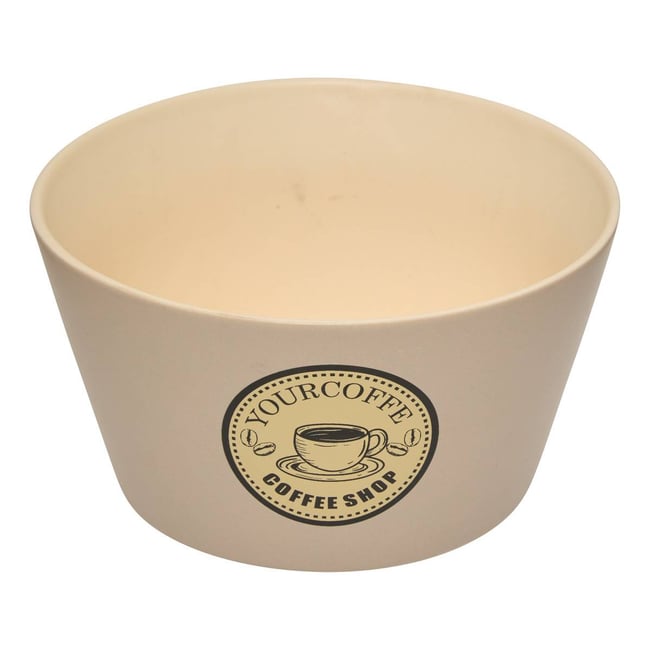 Bol en porcelaine 660ml CENTRAL PARK Couleur beige <span itemprop=