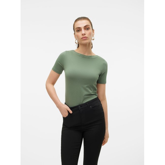 T-shirt encolure bateau manches courtes - VERO MODA