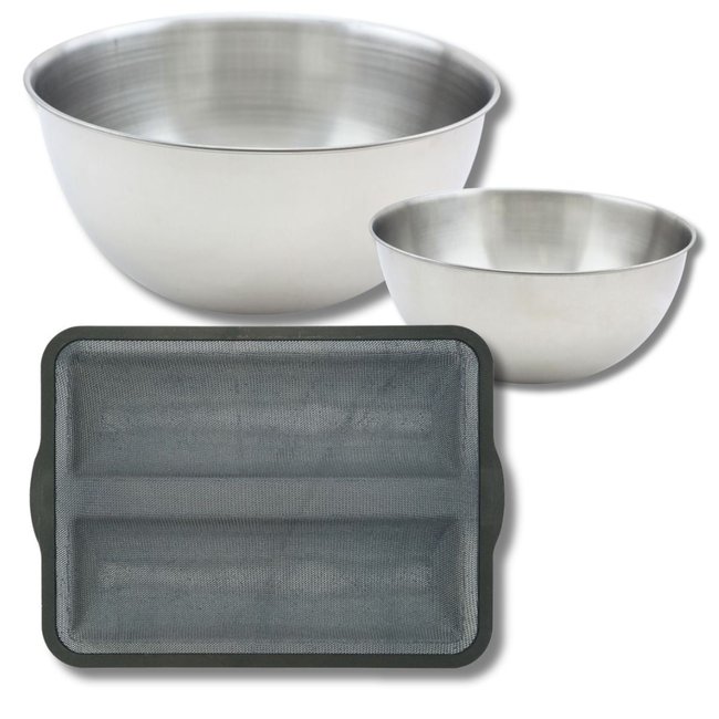 Set de 4 ustensiles de pâtisserie moule SILICONE FIBRE DE VERRE noir|gris <span itemprop=