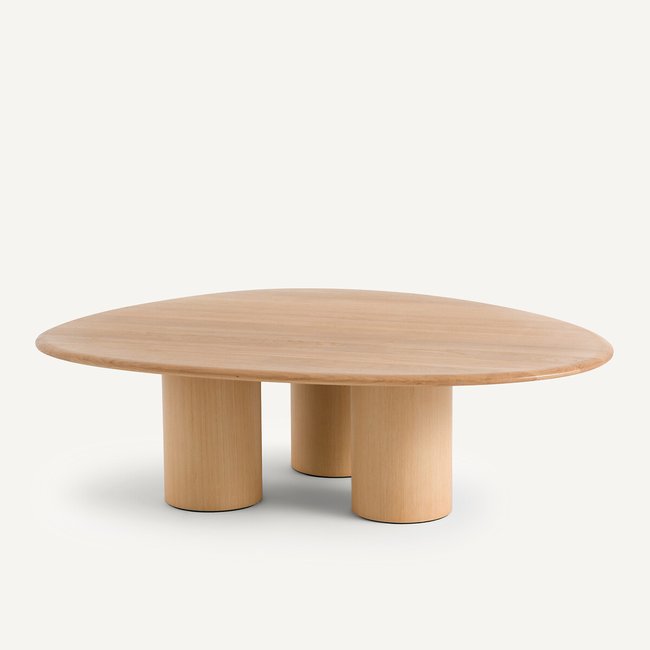 Table basse chêne, Brasero Couleur chêne naturel <span itemprop=