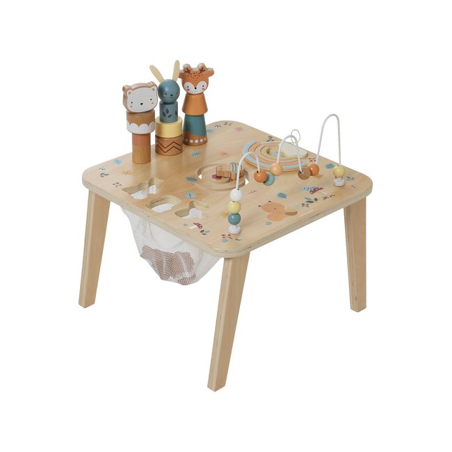 Table d'activités LES AMIS DE LA FORÊT en bois FSC® vert <span itemprop=