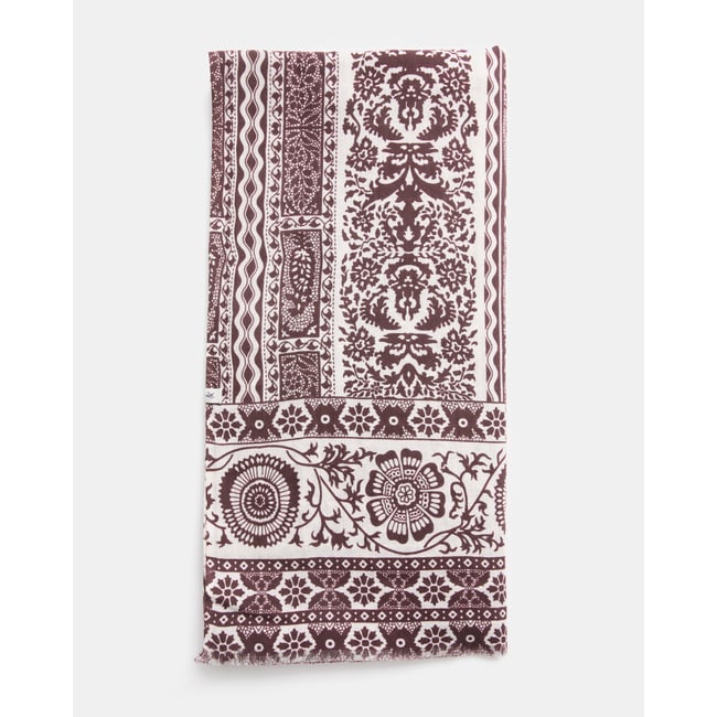 Foulard en coton DIOGO burgundy <span itemprop=