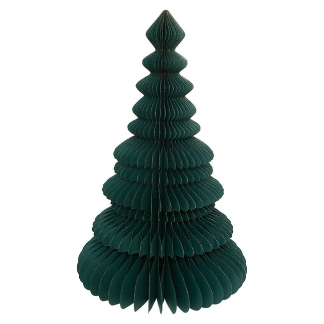 Sapin papier H90 cm vert KAMI Couleur vert <span itemprop=