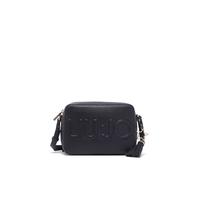 Sac à bandoulière format moyen avec charm noir <span itemprop=