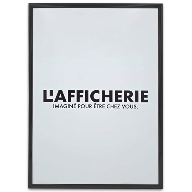 Cadre aluminium noir Couleur blanc <span itemprop=