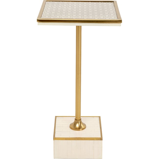 Table d appoint Grazia 25x25cm beige <span itemprop=