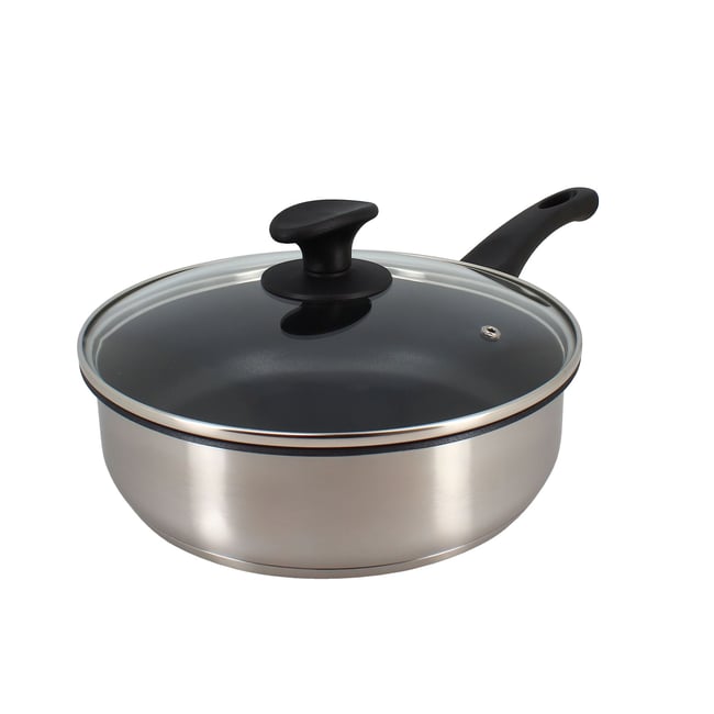 Sauteuse 24 cm en acier inoxydable, FIRST inox <span itemprop=