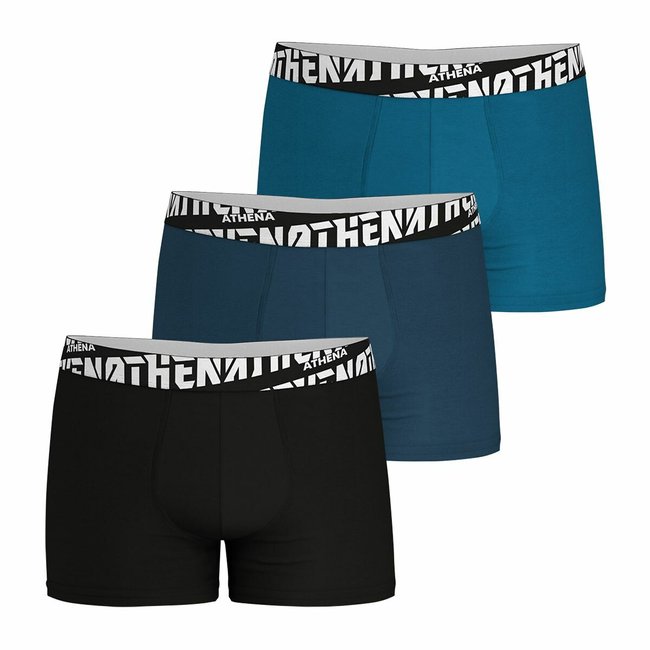 Pack of 3 Easy Sport Hipsters in Plain Cotton - ATHENA