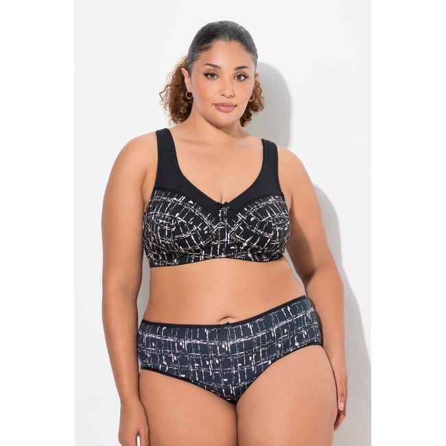 Soutien-gorge de maintien sans armatures noir <span itemprop=