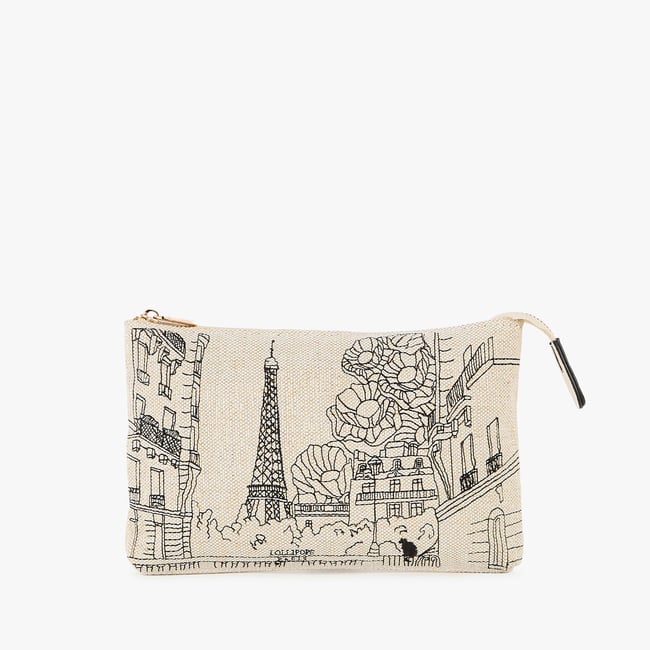 Pochette he Pierette blanc,doré <span itemprop=