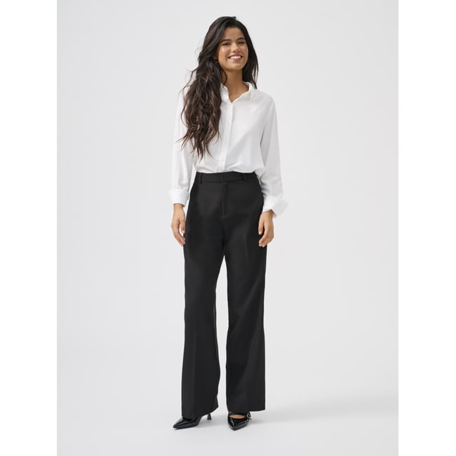 Pantalon À Jambe Large noire - black <span itemprop=