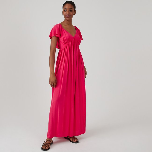 Robe maxi longue, manches volantées - LA REDOUTE COLLECTIONS