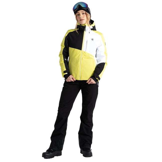 Blouson de ski CHUTE jaune prune / noir <span itemprop=