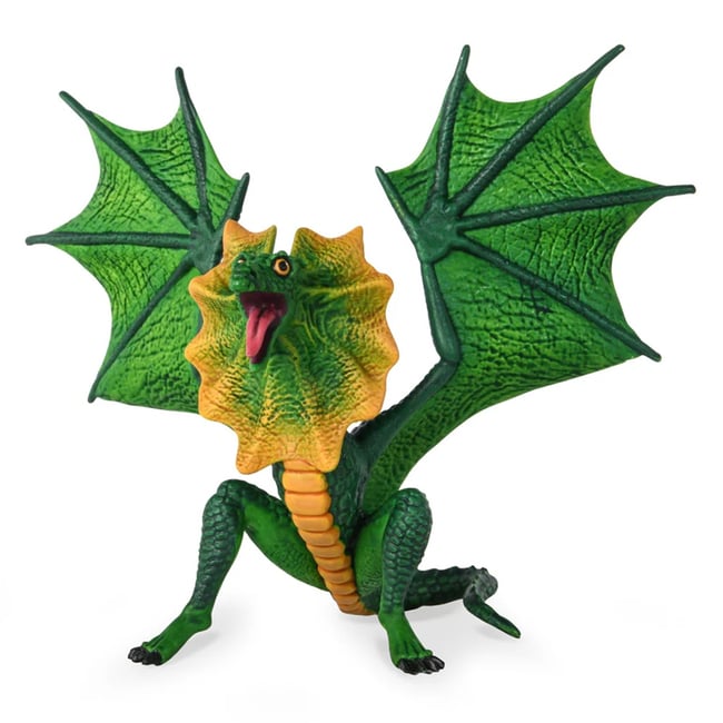 Figurine Dragon lézard vert <span itemprop=