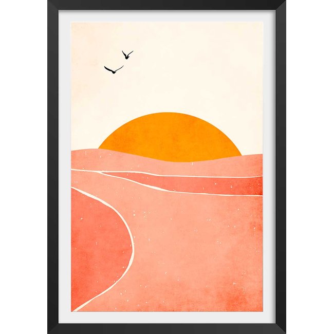Affiche graphique danse avec le soleil - HEXOA