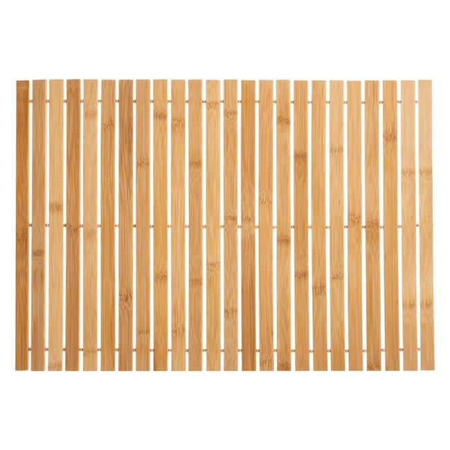 Caillebotis à rouler bambou 40x60 Couleur beige <span itemprop=