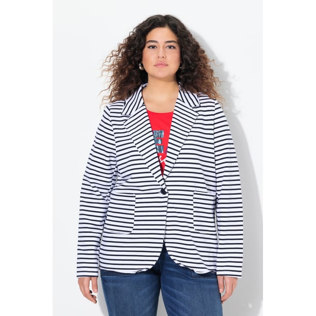 Blazer en jersey. Manches longues et col - ULLA POPKEN