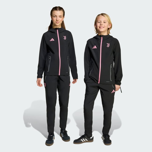 Pantalon De Voyage Juventus Tiro 25 Competition Vis Tech black / bliss pink <span itemprop=