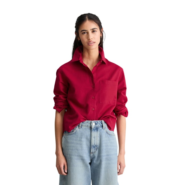 Bermuda-Jeans modèle Jonnda relaxed en coton organique bleu <span itemprop=