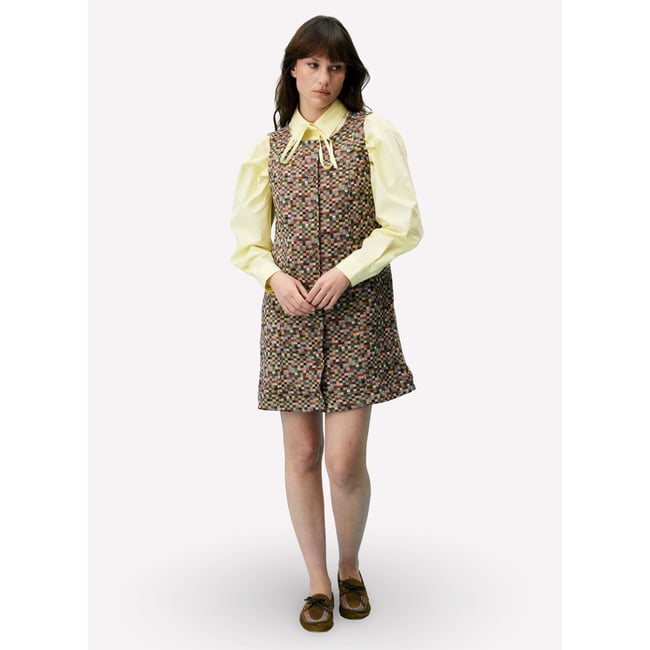Robe en coton POLYGONIA multicolore <span itemprop=