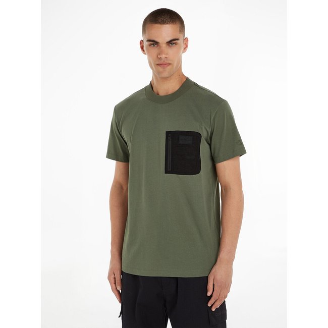 T-shirt manches courtes bi-matière - CALVIN KLEIN JEANS