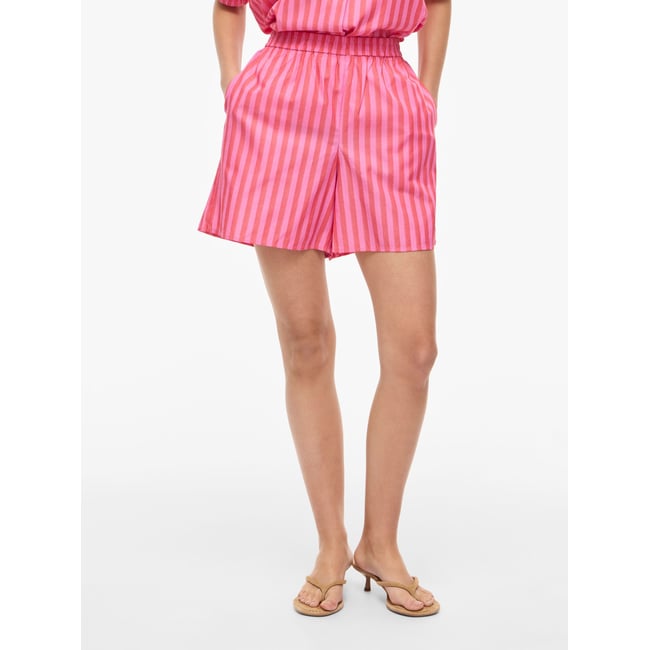 Short VIASTANA - Taille haute rose - hibiscus1 <span itemprop=