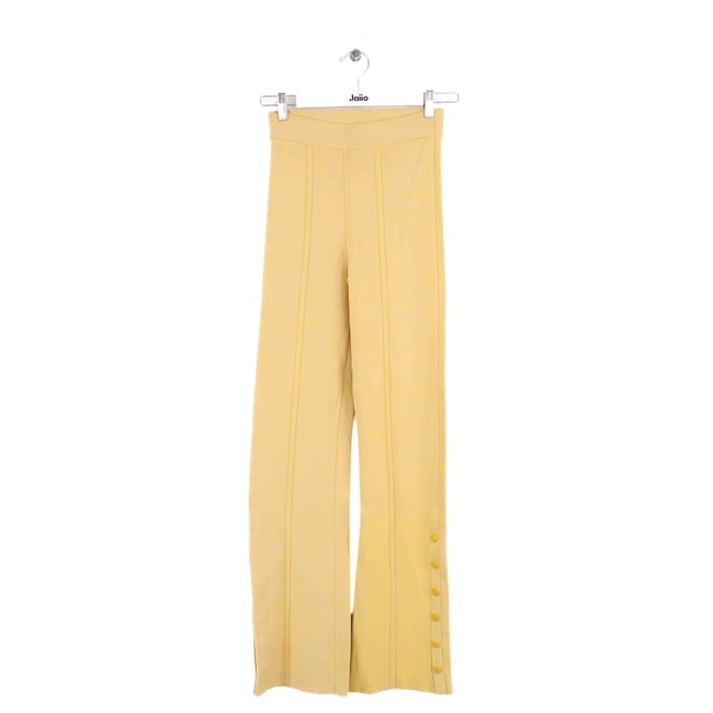 Pantalon droit - Très Bon État jaune <span itemprop=