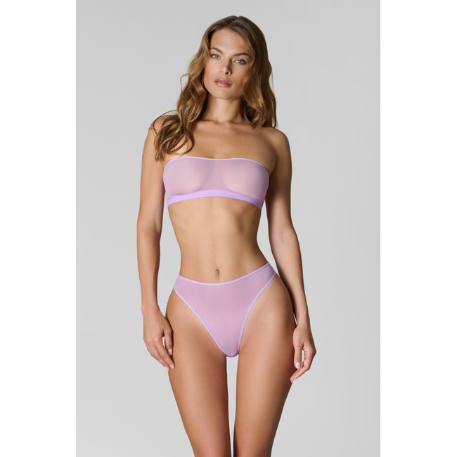 Soutien-gorge Bandeau DOUBLE SENS PASTEL lavande <span itemprop=