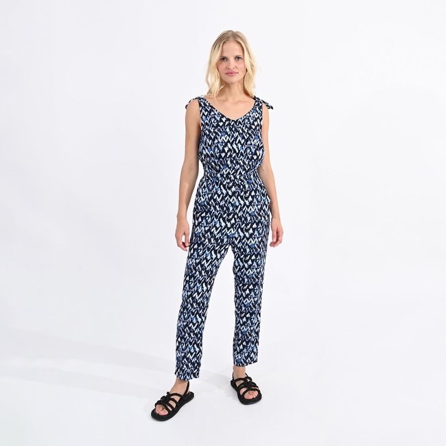 Printed Jumpsuit, blue, MOLLY BRACKEN