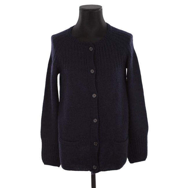 Cardigan en laine - Très Bon État bleu <span itemprop=