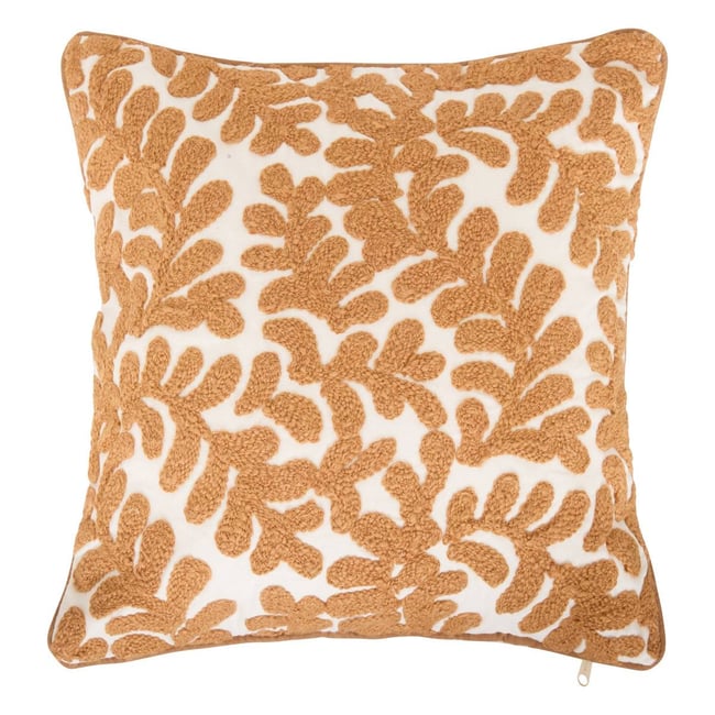Housse de coussin en coton SIENNA jaune <span itemprop=