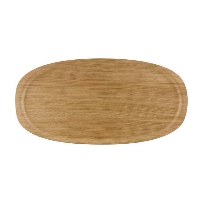 Plateau Ovale Viventium Chêne 56 x 28 cm Couleur v002237 <span itemprop=