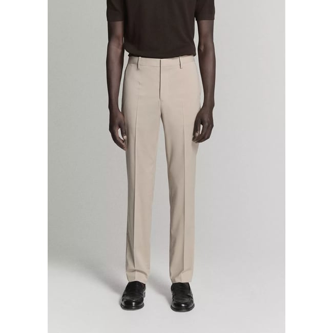 Pantalon costume Parí super slim-fit beige <span itemprop=
