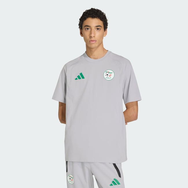 T-Shirt Ras-Du-Cou Algérie Tiro Travel team light grey <span itemprop=
