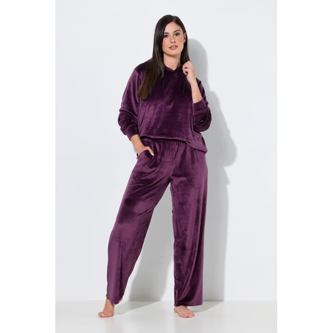 Pantalon d'intérieur en velours prune foncé <span itemprop=