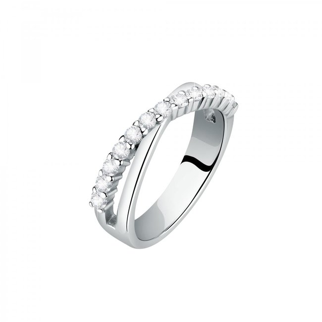 Bague en zircons et argent 925 SCINTILLE argent <span itemprop=