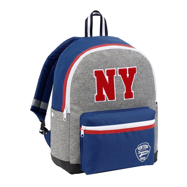 Sac à dos 1 compartiment NY FASHION bleu <span itemprop=