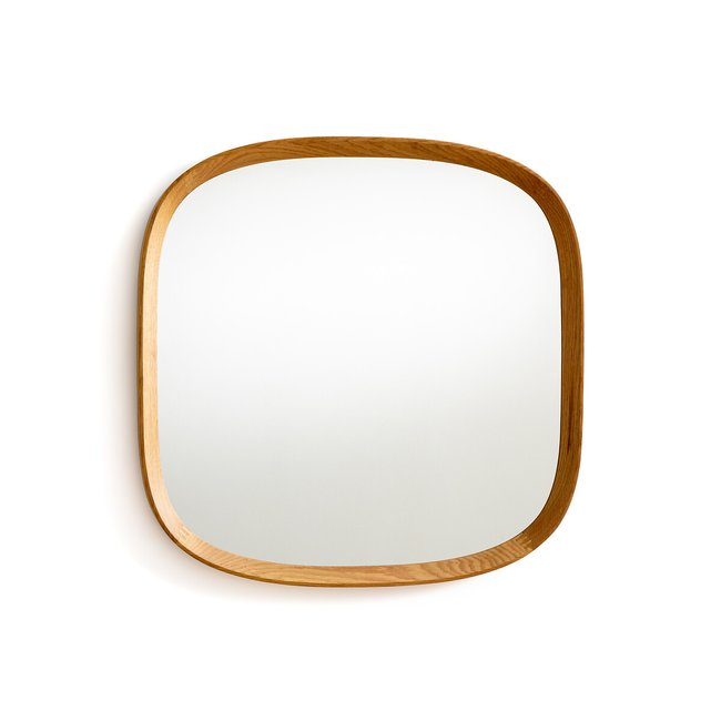 Miroir organique chêne massif, H60cm, Orion Couleur naturel <span itemprop=