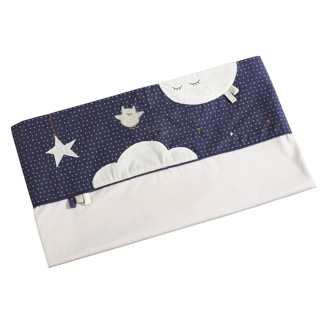 Parure de Lit et taie en coton bleu <span itemprop=