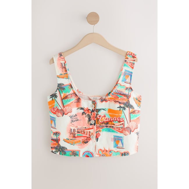 Haut boutonné multi-couleurs <span itemprop=