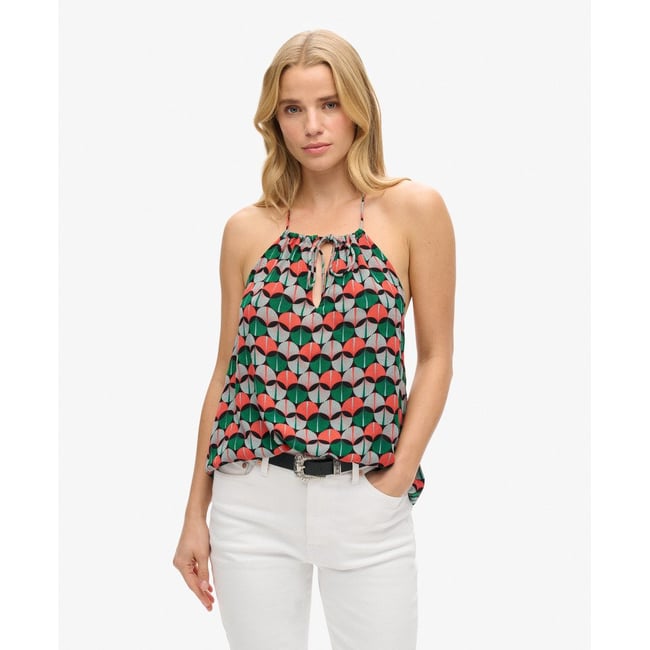Top dos nu à imprimé plage - SUPERDRY