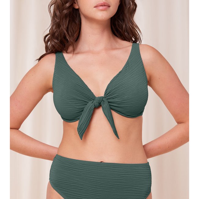 Haut de maillot de bain Summer Expression  kaki <span itemprop=