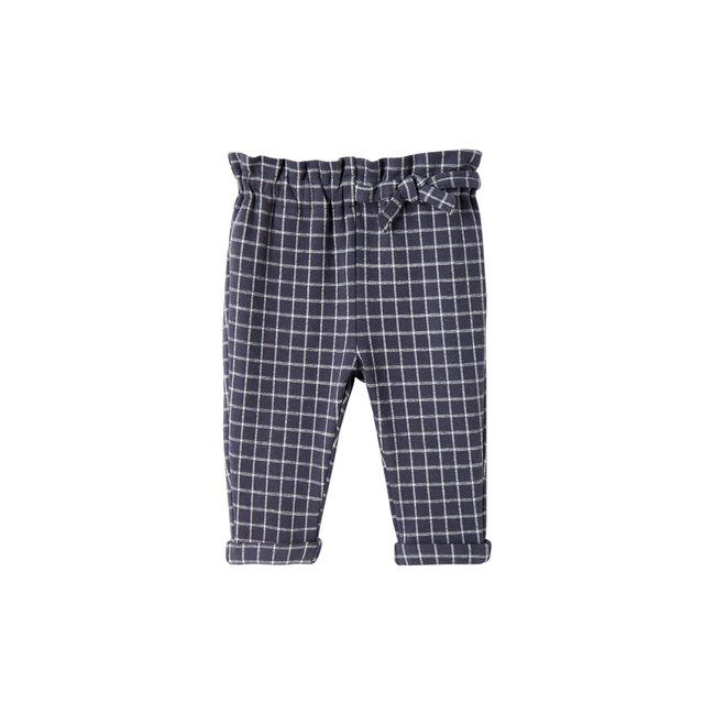 Pantalon en molleton à carreaux carreaux bleu foncé <span itemprop=