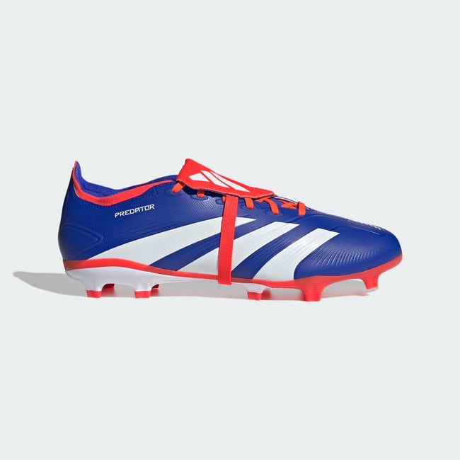 Chaussure Predator League Fold-Over Tongue Terrain souple lucid blue / cloud white / solar red <span itemprop=