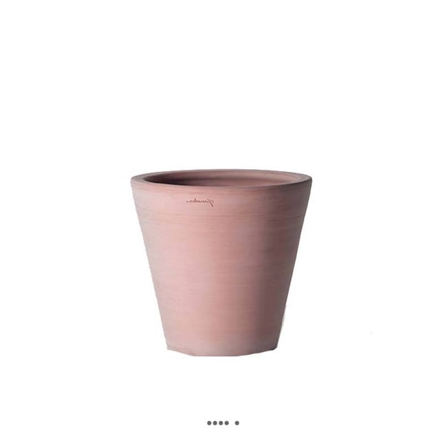 Petit cuvier Haut contemporain en terre cuite, H 10, D 10 cm Terre cuite Couleur v002226 <span itemprop=