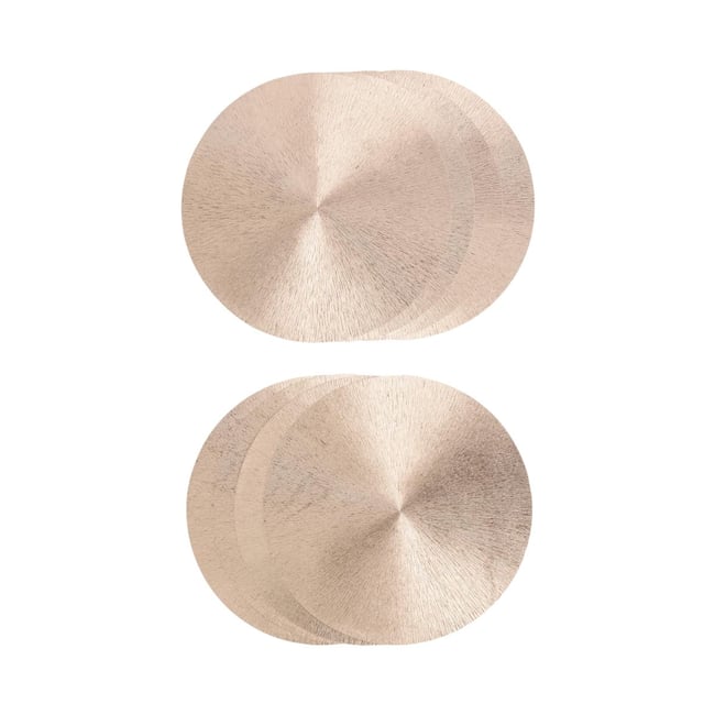 Sets de table faciles à nettoyer, lot 8 Couleur doré <span itemprop=