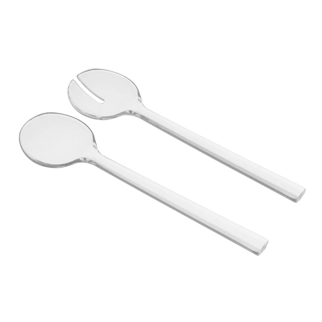 Couverts à salade classico transparent / cristal <span itemprop=