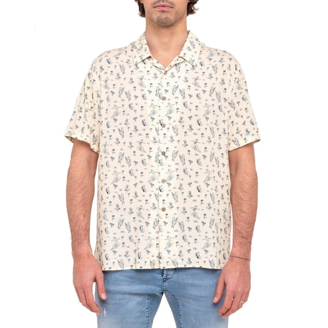 CHEMISE MANCHES COURTES WAVEBABE multicolore <span itemprop=