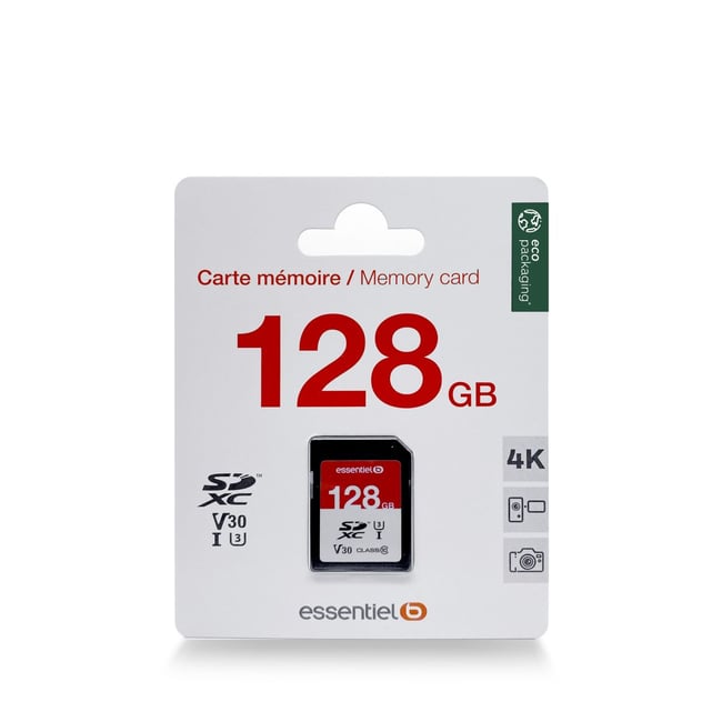 Carte SD 128Go SDXC - ESSENTIEL B