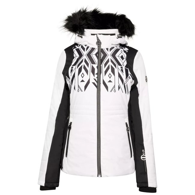 Blouson de ski PRESTIGE blanc / noir <span itemprop=